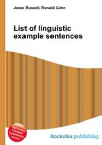List of linguistic example sentences
