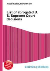 List of abrogated U.S. Supreme Court decisions