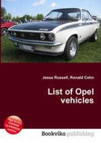 List of Opel vehicles