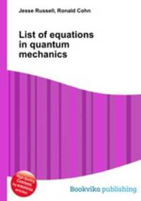 List of equations in quantum mechanics