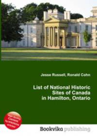 List of National Historic Sites of Canada in Hamilton, Ontario