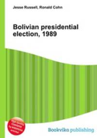 Bolivian presidential election, 1989