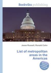 List of metropolitan areas in the Americas