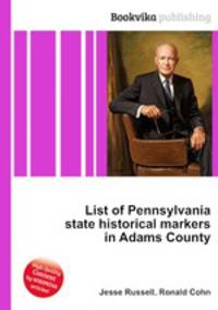 List of Pennsylvania state historical markers in Adams County