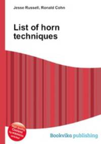 List of horn techniques