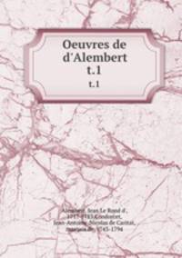 Oeuvres de d`Alembert. t.1