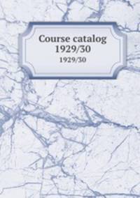 Course catalog. 1929/30