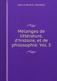 Melanges de litterature, d