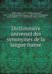 Dictionnaire universel des synonymes de la langue franse