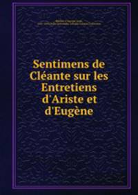 Sentimens de Cleante sur les Entretiens d