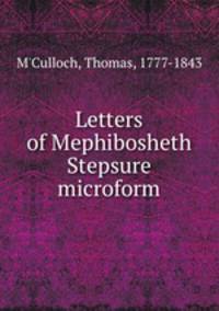 Letters of Mephibosheth Stepsure microform