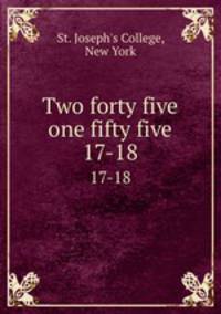 Two forty five one fifty five. 17-18