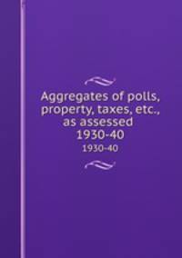Aggregates of polls, property, taxes, etc., as assessed .. 1930-40