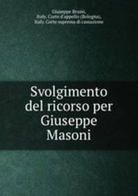 Svolgimento del ricorso per Giuseppe Masoni
