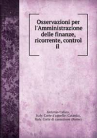 Osservazioni per l`Amministrazione delle finanze, ricorrente, control il .