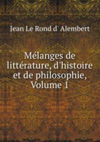 Melanges de litterature, d