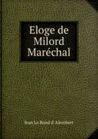 Eloge de Milord Marechal