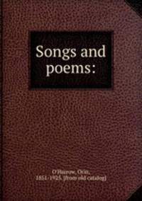 Songs and poems: