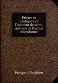 Prieres et cantiques en l
