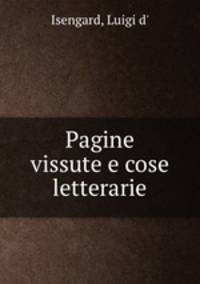 Pagine vissute e cose letterarie