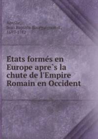E?tats forme?s en Europe apre?s la chute de l