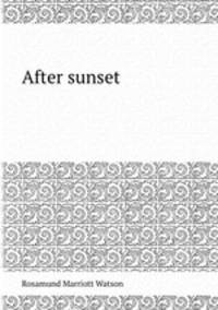 After sunset