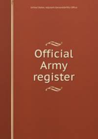 Official Army register