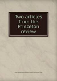 Two articles from the Princeton review