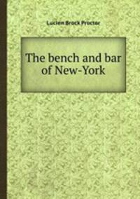 The bench and bar of New-York