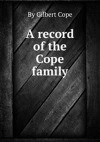 A record of the Cope family