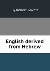 English derived from Hebrew