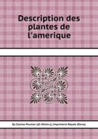 Description des plantes de l`amerique