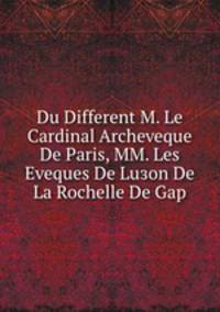 Du Different M. Le Cardinal Archeveque De Paris, MM. Les Eveques De Luзon De La Rochelle De Gap