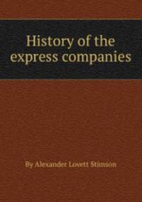 History of the express companies