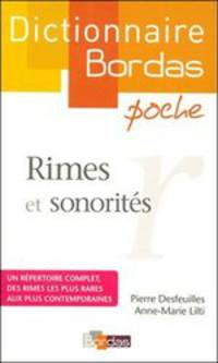 Dictionnaire poche des rimes et sonorites Poche