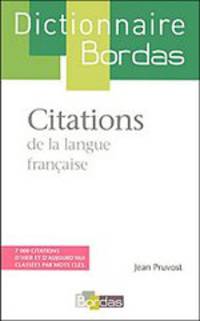 Dictionnaire des citations de la langue francaise
