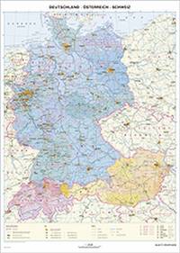 Sprachenkarten, Deutschland-Osterreich-Schweiz