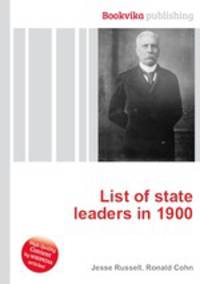 List of state leaders in 1900