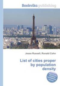 List of cities proper by population density