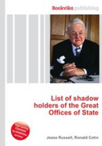 List of shadow holders of the Great Offices of State