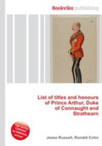 List of titles and honours of Prince Arthur, Duke of Connaught and Strathearn