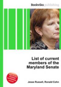 List of current members of the Maryland Senate