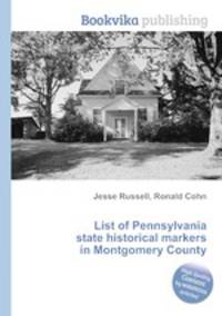 List of Pennsylvania state historical markers in Montgomery County