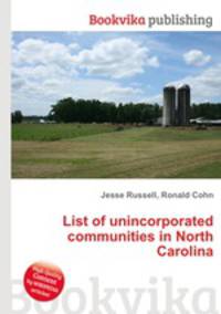 List of unincorporated communities in North Carolina