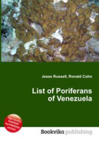 List of Poriferans of Venezuela
