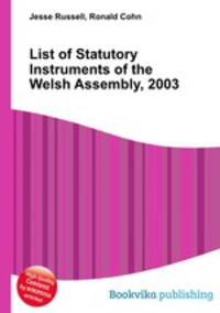 List of Statutory Instruments of the Welsh Assembly, 2003