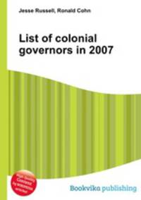 List of colonial governors in 2007