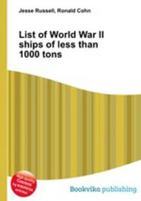 List of World War II ships of less than 1000 tons