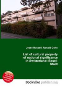 List of cultural property of national significance in Switzerland: Basel-Stadt