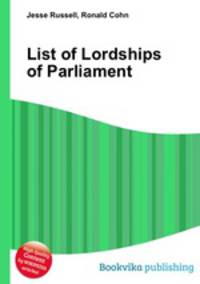 List of Lordships of Parliament